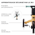 Miniatyrbillede 4 af 4: Tricycle udviklings 3i1 KINDERKRAFT 4Trike - Op til 25 Kg - Flere konfigurationer - Honning Blå