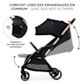 Miniatyrbillede 4 af 4: Sammenklappelig barnevogn op til 22 kg - KINDERKRAFT APINO - Automatisk sammenfoldning - Vandafvisende - Vægt kun 7,5 kg - Sort sort