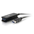 Miniatyrbild 1 av 4: USB-kabelförlängning - C2G - USB Typ A (M) till USB Typ A (F) - 5 m - Svart