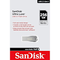 Pikkukuva 4 / 4: USB-avain - SanDisk - Ultra Luxe - 256 Gt - USB 3.1 - Nopeus jopa 150 MB/s
