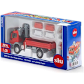 Pikkukuva 1 / 2: Mercedes Atego kuorma-auto nosturilla - SIKU - Mittakaava 1/50 - 3-vuotiaille ja sitä vanhemmille lapsille orange