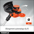 Miniatyrbillede 5 af 6: Powerplus Dual Power Coupe-Bordure Batteri POWDPG7546 - 40 V og 300 mm Ø, uden Batteri eller Oplader, Havearbejde 2 i 1 orange
