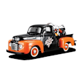 Pikkukuva 1 / 3: Miniajoneuvo - MAISTO - Ford F-1 Pick-Up 1948 + Moottoripyörä - Oranssi Orange