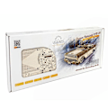 Miniatyrbillede 2 af 4: Træmodel bil: Cabriolet VM-05, mekanisk model Brun og beige