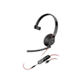 Miniatyrbillede 3 af 4: Headset mikrofon - kablet - 3,5 mm jackstik, USB-C - HP Inc. - Poly Blackwire 5210 - Blackwire 5200 series - headset mikrofon - on-ear - f