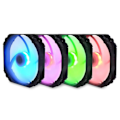Pikkukuva 1 / 2: Scythe Kaze Flex Pyöreä RGB PWM tuuletin, 300-1800U/min - 140mm