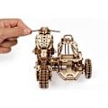 Pikkukuva 3 / 5: Ugears - Puinen Scrambler UGR-10 -moottoripyörä, jossa sivuvaunu 380 kappaletta