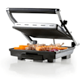 Miniatyrbillede 2 af 4: DOMO elektrisk multifunktionsgrill - Store teflonplader - Flydende låg - Justerbar termostat