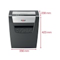 Miniatyrbillede 3 af 5: Papirdokumentshredder - Rexel - Momentum X312 - P3 - 12 ark - 23L - Sort sort