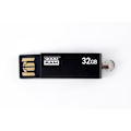 Pikkukuva 2 / 3: Goodram 32 Gt USB 2.0, 32 Gt, 2.0, USB Type-A -liitin, 20 MB-s, kääntyvä, musta, hopea