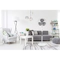 Miniatyrbillede 3 af 4: Ardes AR5BR40PB Brisa 40 PB piedestalventilator, 3 blade 40 cm, rund base 41 cm, justerbar højde, B, hvid, 40 AR5BR40PB