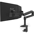 Miniatyrbillede 2 af 6: Skærmstøtte - ERGOTRON - LX Skrivebord Dual Direct Arm - 2 LCD-skærme - Mat sort - Max størrelse: 25 tommer