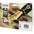 Miniatyrbillede 1 af 2: EPSON Multipack T1636 XL - Fyldepen - Sort, Cyan, Magenta, Gul (C13T16364012)