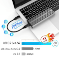 Pikkukuva 2 / 4: AKASA AK-ENU3M2-07 SSD-kotelon tallennusasemakotelo - PCI Express - 20 Gbit/s