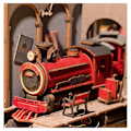 Pikkukuva 3 / 5: Robotime Time Travel 3D-palapeli - Tee itse -hyllykoriste - Monivärinen Flerfarvet