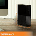 Miniatyrbillede 2 af 4: Ekstern harddisk - WD - My Book - 14 TB - Automatisk backup - Sort