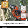 Pikkukuva 2 / 6: Akkukäyttöinen Dual Power POWDPG7572 20V - 100 mm:n ohjain 14 hammasta - Toimitetaan ilman akkua ja laturia orange