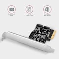 Miniatyrbillede 2 af 4: AXAGON PCES-SA4X4 PCIe-controller 4X intern SATA 6G-port + LP - 8595247906977