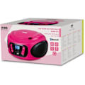 Pikkukuva 5 / 5: Kannettava radio cd-soitin BIGBEN INTERACTIVE usb bt vaaleanpunainen Pink og sort