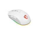 Miniatyrbillede 2 af 5: Kablet gaming mus - MSI - CLUTCH GM11 WHITE - PMW-3325 5000 DPI optisk sensor - RGB-belysning hvid