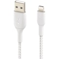 Pikkukuva 1 / 4: BELKIN - kaapeli - Punottu kaapeli Lght USBA 2M valkoinen - B
