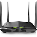 Miniatyrbillede 1 af 2: TENDA V12 WiFi Modem Router, Sort, Trådløs AC1200 Dual Band VDSL-ADSL