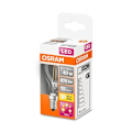 Miniatyrbild 2 av 3: LED-lampa - OSRAM - TRE STEG DIM KLASSISK P - E14-sockel - Varm vit - 4 W motsvarar 40 W Vit varm