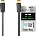 Miniatyrbild 2 av 2: HDMI-kabel - HAMA - 8K - 5m - Dynamisk HDR - Guldpläterad Svart