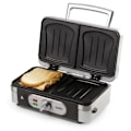 Pikkukuva 4 / 4: DOMO DO9136C monitoimivohvelikone - Ruostumaton teräs - 1000W - 3 sarjaa lautasia Farve(r): Rustfrit stål