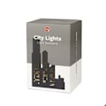 Miniatyrbillede 2 af 3: Boghylde - Balvi - Byens Lygter - Sort - Metal - Belyst med 10 LED sort