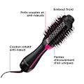 Miniatyrbild 2 av 6: Revlon Salon One-Step Volumizing Hårtork stylingborste - RVDR5222 svart och rosa