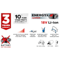 Pikkukuva 2 / 4: Langaton lämpöpuhallin Energy+ 18V, Li-Ion, lämpötila-alue 550oC, akun kanssa ei mukana.