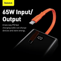 Miniatyrbillede 2 af 4: Baseus 20000mah bærbart eksternt batteri LCD-skærm Hurtigopladning 65w sort
