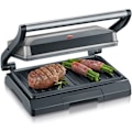 Miniatyrbillede 4 af 6: SEVERIN - Elektrisk grill KG2394 - Stegeflade 23x14,5cm - Non-stick plader - 800W grå