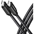 Pikkukuva 1 / 2: USB-C-kaapeli - AXAGON - HCM3-CM15AB - USB-C 3.2 Gen 1 - 1,5 m - Musta