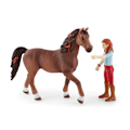 Pikkukuva 3 / 4: Ratsunainen Hannah ja Cayenne -hahmo, alkaen 5 vuotta, Schleich 42539 Horse Club - laatikko, 15,1 x 7,9 x 18 cm Flerfärgad