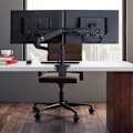 Miniatyrbillede 6 af 6: Skærmstøtte - ERGOTRON - LX Skrivebord Dual Direct Arm - 2 LCD-skærme - Mat sort - Max størrelse: 25 tommer