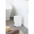 Miniatyrbillede 3 af 6: Hvid pedal badeværelse skraldespand slankt design 0,000000