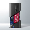 Miniatyrbillede 4 af 4: AXAGON EEM2-SB2 USB-C 3.2 Gen 2, M.2 SSD Gehäuse - Schwarz - 8595247907097