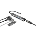 Miniatyrbillede 3 af 3: ADAPTADOR 5 I 1 USB-C NATEC FOWLER GO 2X USB 3.0 HUB, HDMI 4K, USB-C