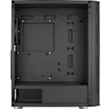 Miniatyrbillede 4 af 4: Mid-Tower ATX PC-taske med Aerocool Prism v1 glaspaneler - sort - TU