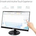 Miniatyrbillede 3 af 5: ASUS LCD touchscreen VT229H 54,6 cm (21,5") 16:9 5 ms GTG - Kapacitiv - Multi-touch-skærm - Opløsning 1920 x 1080 - Fuld HD