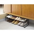Miniatyrbillede 2 af 4: Yamazaki Home 1-tiers skostativ, der kan udvides og udvides, sort sort