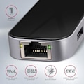 Miniatyrbillede 3 af 4: AXAGON-kompatibel HMC-6GL USB-hub, 3x USB-3.0, 1x RJ-45, 1x HDMI - 8595247906182