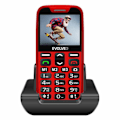 Pikkukuva 1 / 5: EVOLVEO EasyPhone XR punainen lataustukilla