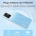Miniatyrbillede 3 af 4: Unlocked Mobile Phone Oscal Tiger 10 6.56 inches 16Go+256Go-SD 1To 50MP 5180mAh Android 13 Dual SIM - Green Grøn