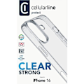 Miniatyrbild 2 av 3: Cellularline Clear Strong Case Coque arrière Apple iPhone 16 transparent laddning via induktion CLEARDUOIPH16T