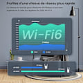 Miniatyrbillede 1 af 4: TENDA WiFi Repeater 6 MESH AX3000, Nem konfiguration, Ethernet-port, 2*5dBi-antenner, WiFi-forstærker. A33