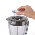 Miniatyrbillede 4 af 4: Blender BLACK+DECKER BXJB500E på 500W, 2 hastigheder + Pulse, skål på 1,5L, 4 blade i rustfrit stål, skridsikker base