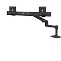 Miniatyrbillede 3 af 6: Skærmstøtte - ERGOTRON - LX Skrivebord Dual Direct Arm - 2 LCD-skærme - Mat sort - Max størrelse: 25 tommer